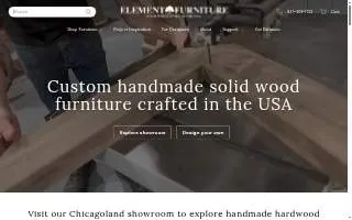 Element Furniture (formerly Rustic Elements Furniture) of Shorewood website