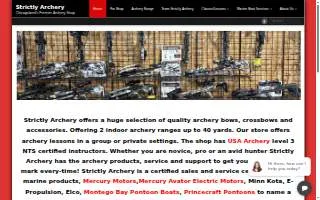 Strictly Archery website