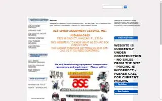 Ace of Spray website
