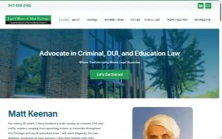 Matt Keenan Law Office website
