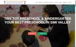 Tiny Tot Preschool & Kindergarten website