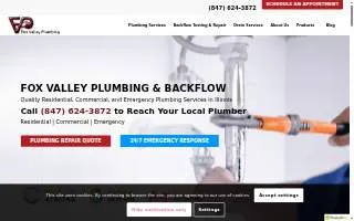 Fox Valley Plumbing & Backflow website