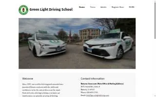 Green Light Driving School of South Elgin website