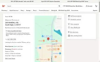 Walgreens of South Elgin website