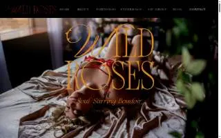 Wild Roses Boudoir website