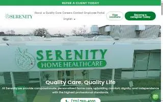 Serenity Home Healthcare, Inc. website