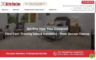 All-Pro Floor Care website