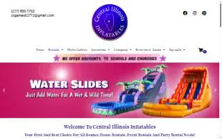 Central Illinois Inflatables website