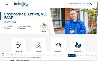 Christopher B. Ehrlich, MD, FAAP website