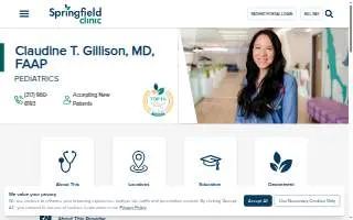 Claudine T. Gillison, MD, FAAP website