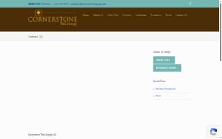 Cornerstone Title Groupe LLC