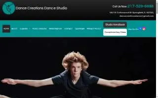 Dance Creations Dance Studio website