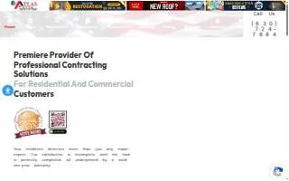 Atlas General Contractors website