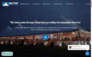 Big Tent Events of St. Charles website