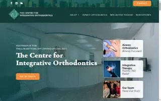 The Centre For Integrative Orthodontics website