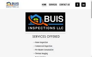 Buis Inspections LLC website
