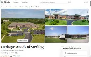 Heritage Woods of Sterling website