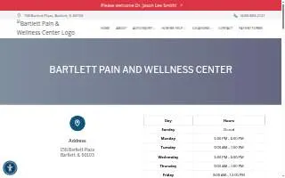 Bartlett Pain and Wellness Center website