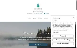 Doan Counseling website