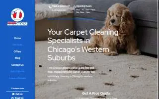 First Choice Carpet Cleaner website