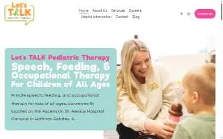 Let's Talk Pediatric Therapy of Streamwood website