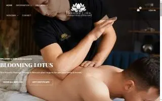Blooming Lotus Massage Therapy & Skincare website