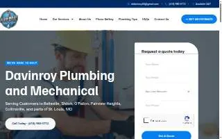 A Davinroy Plumbing & Mechanical - Plumber in Belleville website
