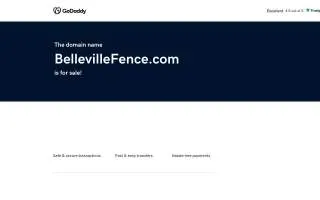 Belleville Fence website