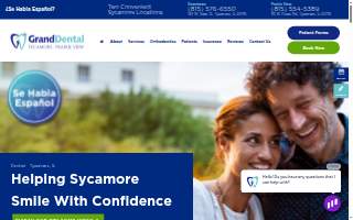 Grand Dental - Sycamore website