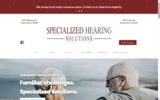 Specialized Hearing Solutions, LLC website