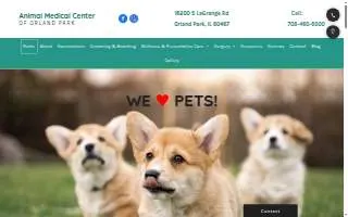 Animal Medical Center Of Orland Park website