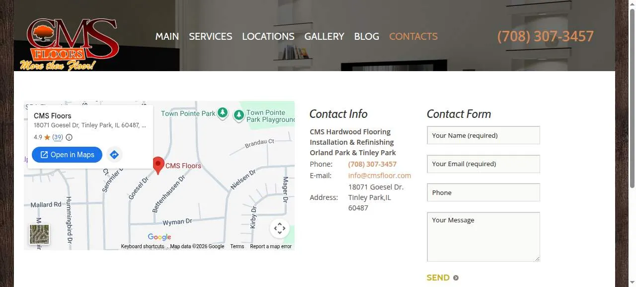 CMS Floors website
