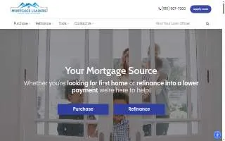 Mortgage Leaders LLC - Allen Smith of Tinley Park website