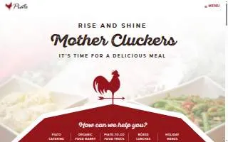 Piato Catering website