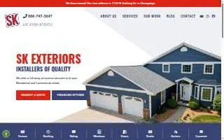 SK Exteriors of Savoy website