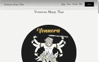 Vonnora Muay Thai website