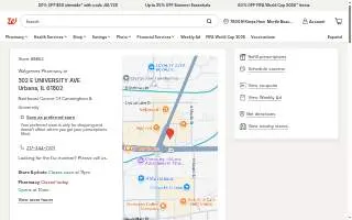 Walgreens of Urbana website