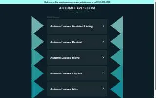 Autumn Leaves of Vernon Hills website