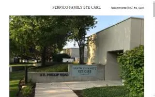 Serpico Family Eye Care website