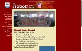 Abbott Party Rental of Addison website