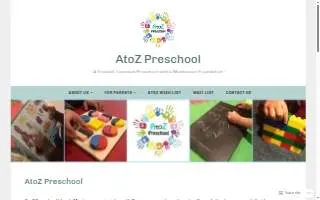 AtoZ Preschool website