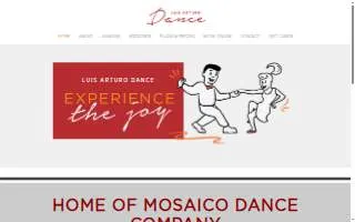 Luis Arturo Dance website