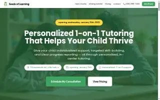 Seeds of Learning - Villa Park website