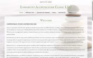 Longevity Acupuncture LLC of Waukegan website