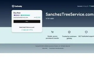 Sanchez Tree Service of Waukegan website