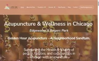 Golden Hour Acupuncture website