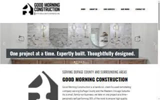 Good Morning Construction website