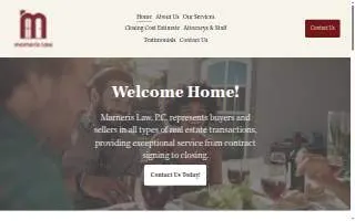 Marneris Law, P.C. website