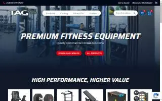 TAG Fitness website