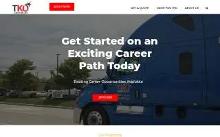 TKO Logistics Inc website